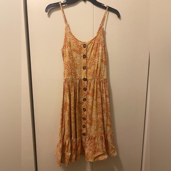 Floral Button Dress - Picture 1 of 9